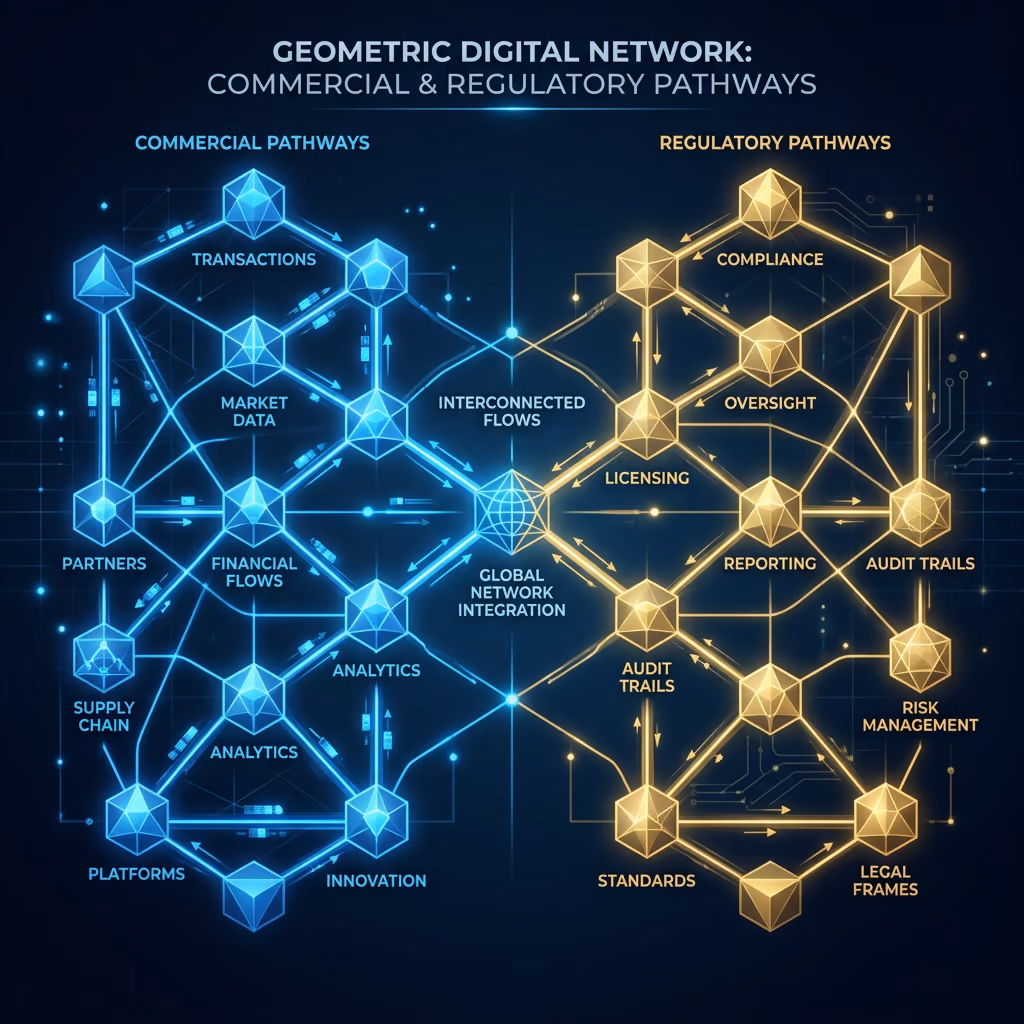 The UAE's upcoming e-invoicing framework introduces a novel decentralized architecture, separating commercial transactions from tax reporting through a 5-corner model. This design mandates dual-transmission workflows, cryptographic controls, and real-time oversight by the Federal Tax Authority (FTA), with mandatory implementation beginning 1 January 2027.